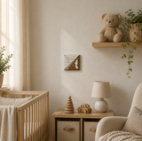 Kinderbild Engelbild Schutzengelbild Holzbild 14 x 14 cm Taufgeschenk für Jungen Mädchen Kinder Baby GEschenk zur Geburt Babyparty nachhaltig hochwertig Holzbild für Kinder Sterne Engelmotiv