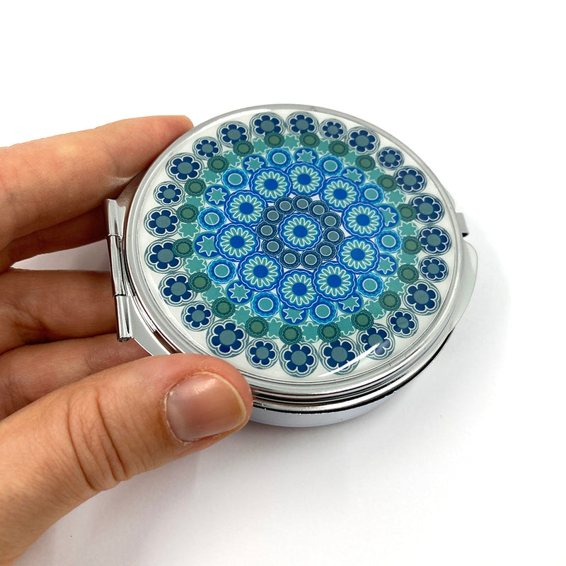 Schöne Rosenkranz-Dose, blau, jetzt kaufen » rosenkranz-shop – rosenkranz -shop.com
