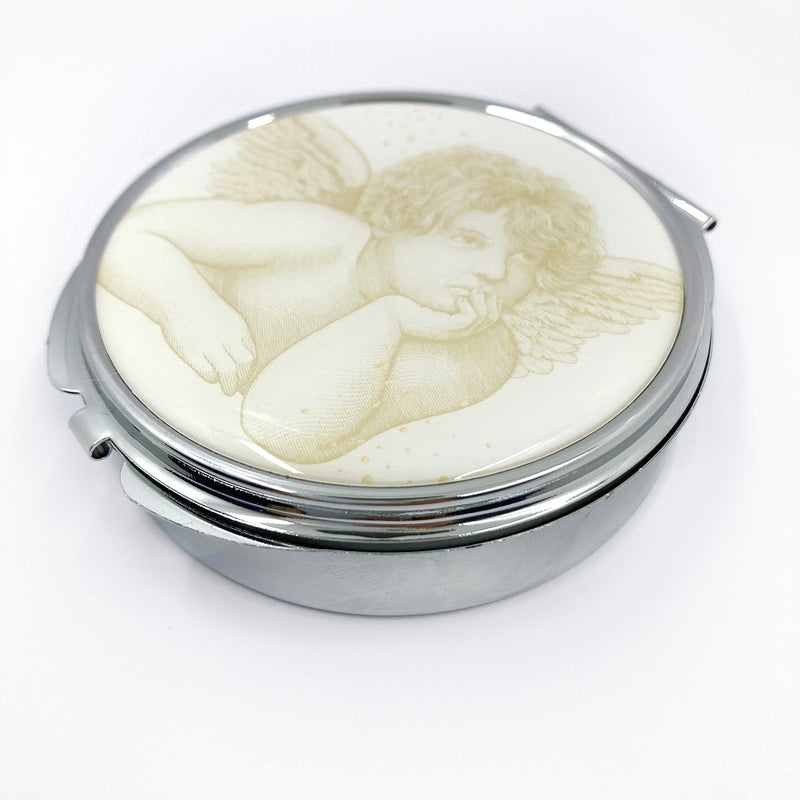 Rosenkranzdose, Engel, Ø 7 cm