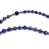 Großer Rosenkranz, Edelstein-Lapislazuli, geknüpft
