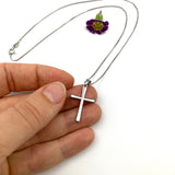 Sterlingsilber Kette mit Kreuzanhänger echt Silber Kreuz Halskette für Mädchen zur Firmung Konfirmation Konfirmationsgeschenk für Mädchen Konfirmationsschmuck 