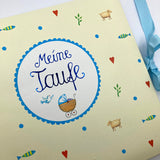 Taufbuch, Erinnerungsbuch, Fotoalbum zur Taufe, Buch zur Taufe, Taufgeschenk für Jungen, Buben, und Mädchen, Taufbuch mit Gebeten, Kindergebeten, Geschenk für Babys, Segenssprüche