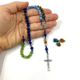 Nonnen 3 Drei Goldenstein Salzburg Edelstein Rosenkranz individualisierbar Namen Namensperlen Namensrosenkranz Rosenkranz mit Name Lapislazuli personalisierbar personalisiert Nonnen Goldenstein Klosterschwestern Salzburg Kämpferinnen Gerechtigkeit drei schwestern Goldenstein Peridot tigerauge Amethyst Aquamarin Karneol Special Edition 