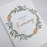 Glückwunschkarte zur Firmung, Zweige