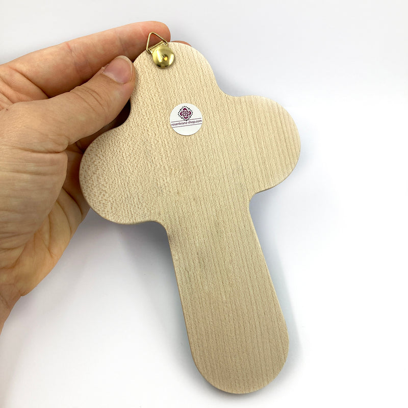 Kinderkreuz "Du machst mich stark", 16 cm, blau
