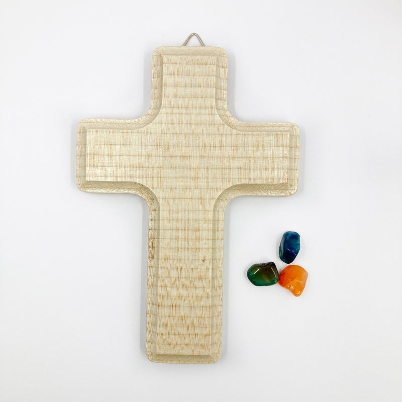 Holzkreuz Wandkreuz Kreuz GEschenk Hauseinzug Firmung Konfirmation Erstkommunion Kommunion Geschenk eihnachten geburtstag christlich katholisch kreuz zum aufhängen natur 13 cm