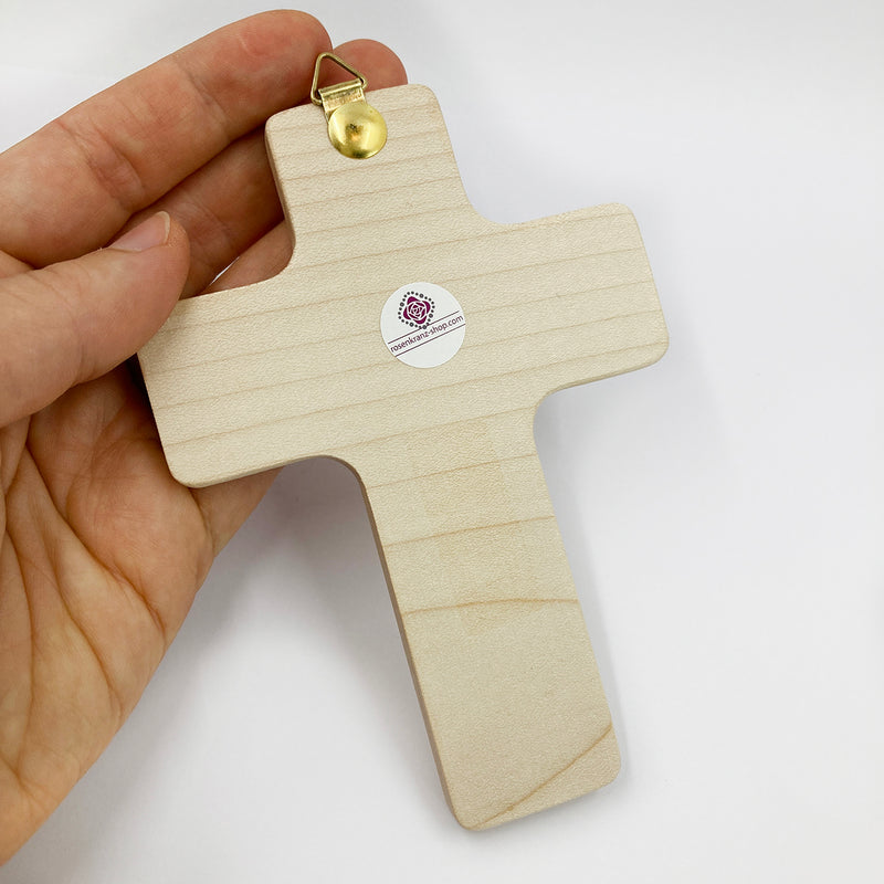 Holzkreuz Wandkreuz Kreuz GEschenk Hauseinzug Firmung Konfirmation Erstkommunion Kommunion Geschenk eihnachten geburtstag christlich katholisch kreuz zum aufhängen natur 13 cm