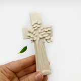 Taufkreuz Geschenk Taufe Erstkommunion Kommunion Geschenk Hauseinzug Hausbau Geschenk Holzkreuz Wandkreuz schönes Motiv Lebensbaum Baum