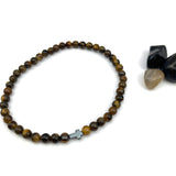 Onyx schwarz braun Tigerauge unisex 21 cm Geschenk Mann Papa Armband Männeramband Herrenarmband dunkelbraun Edelsteinperlen schwarz braun Jugendweihe Edelstein Geschenk für Jungen Konfirmation  Firmung Vatertagsgeschenk Konfirmationsgeschenk für Jungen