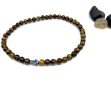 Onyx schwarz braun Tigerauge unisex 21 cm Geschenk Mann Papa Armband Männeramband Herrenarmband dunkelbraun Edelsteinperlen schwarz braun Jugendweihe Edelstein Geschenk für Jungen Konfirmation  Firmung Vatertagsgeschenk Konfirmationsgeschenk für Jungen