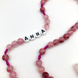 Personalisiert: Edelstein Rosenkranz mit/ohne Namen