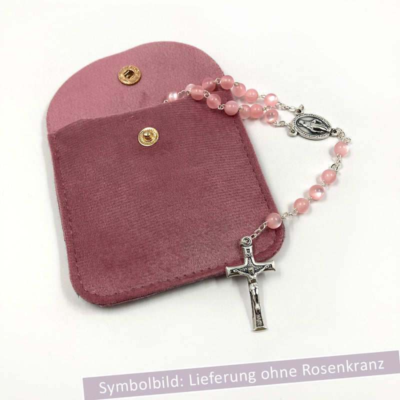 Rosenkranz-Beutel, 8x8 cm, viele Farben