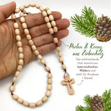 Zirbenholz Rosenkranz Zirbe Nonnen Goldenstein Klosterschwestern Salzburg drei schwestern Zirbe Zirbenholzperlen handgemachter Rosenkranz Österreich handgefertogt handgeknüpft Spende Rosenkranz kaufen Österreich Geschenk Konfirmation Firmung Erstkommunion Kommunion Junge Bub Männerrosenkranz Mädchen Geschenk Taufe Rosenkranzkette Zirbenrosenkranz