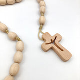 Zirbenholz-Rosenkranz, österreichische Handarbeit