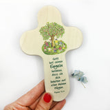 Taufgeschenke, Kinderkreuz, Geschenk für Taufe, Kreuz mit Spruch, Bild Baum, Lebensbaum, Kinder, Holzkreuz für Kinder, Kreuz, Taufkreuz, Wandkreuz, Junge, Mädchen 